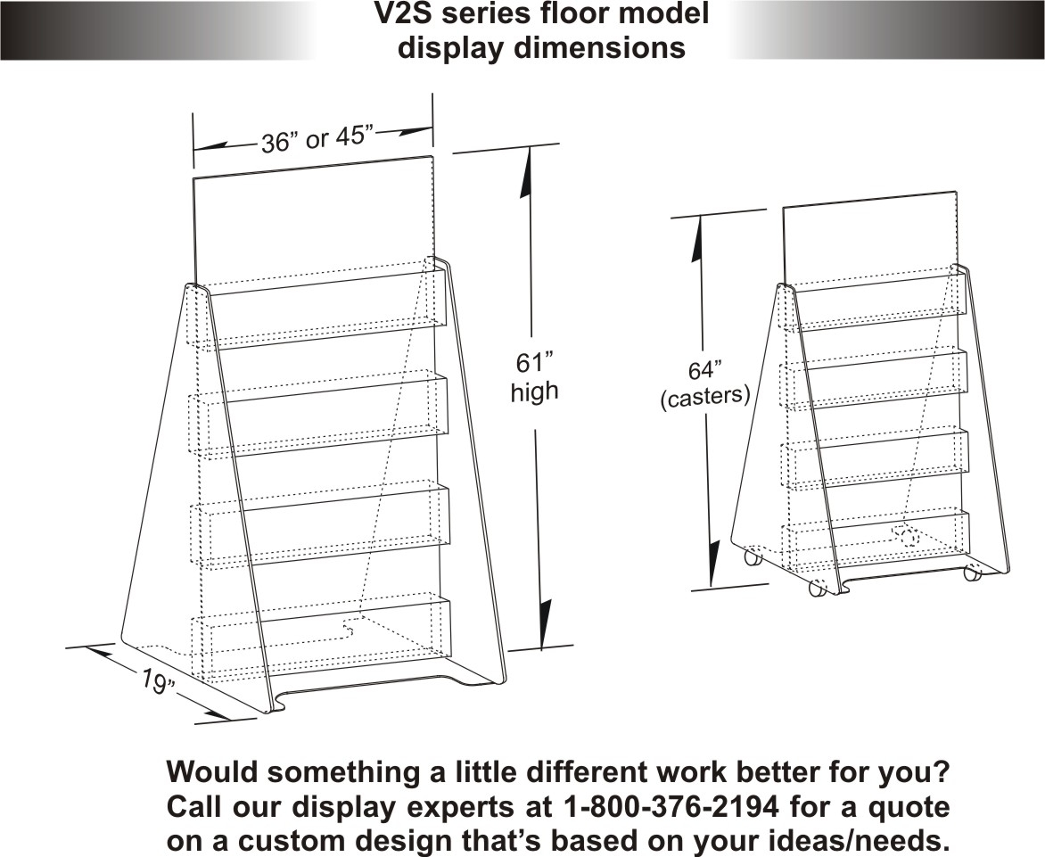 Two-Sided Floor Display (45" Wide) thumbnail 2